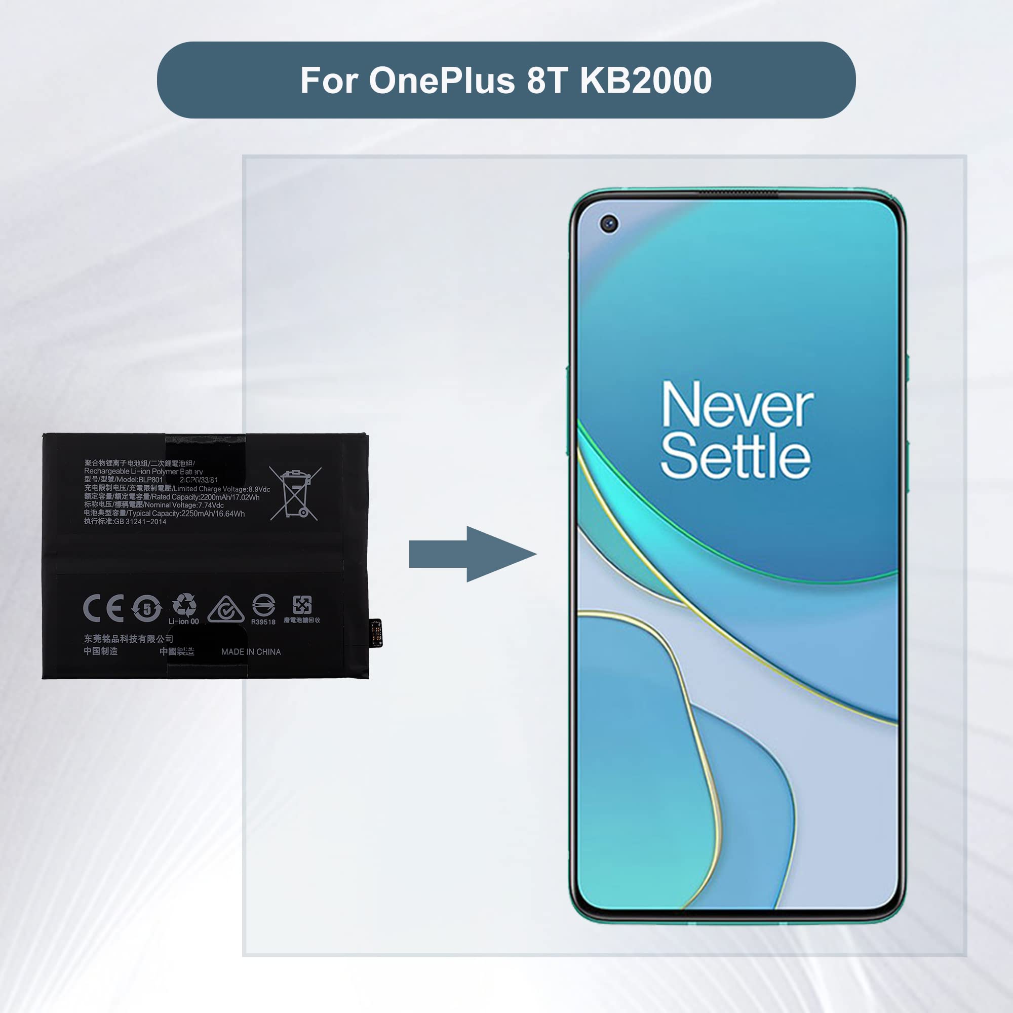 Amazon.com: E-YIIVIIL Replacement Battery BLP801 Compatible with